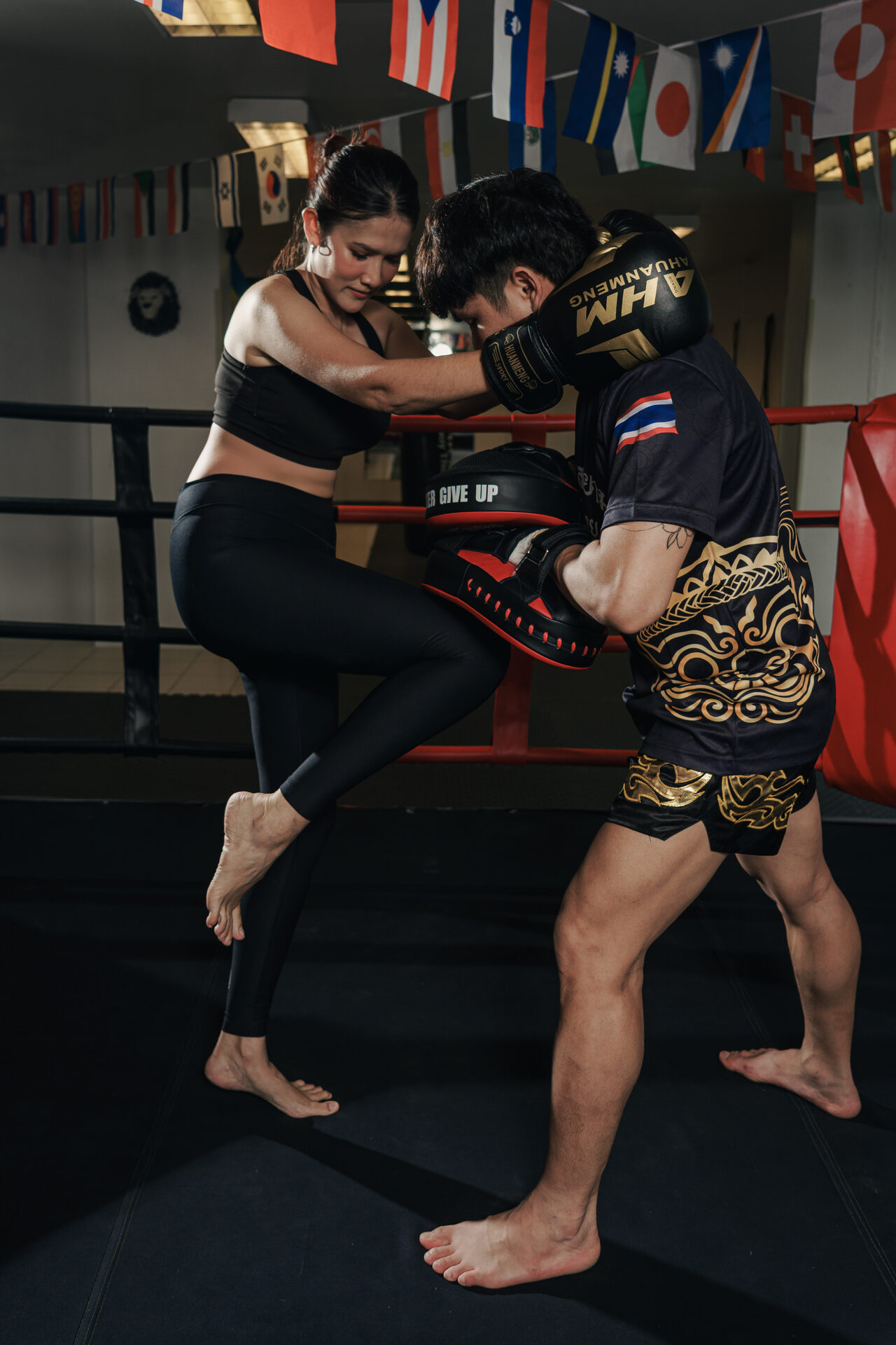 Certified Muay Thai coach at Yak Siam Gym Chiang Mai