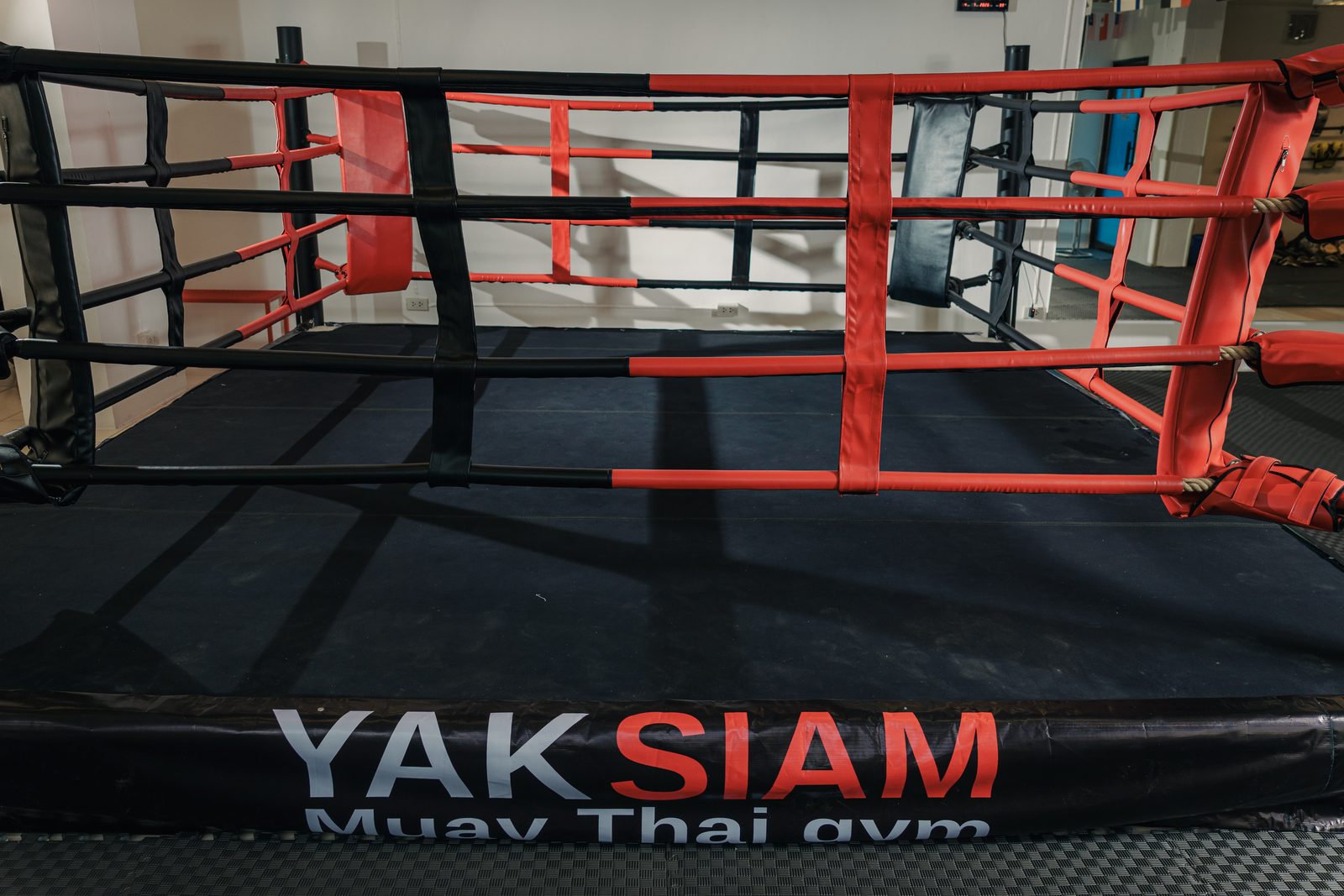 Muay Thai ring at Yak Siam Muaythai Gym, Chiang Mai